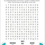 Bridal Shower Word Search Game (Free Printable) | Wedding Ideas   Free Printable Bridal Shower Crossword Puzzle
