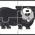 Brown Bear #1 5 Puzzles | Prekautism | Preschool Math, Free   Printable Jigsaw Puzzles Animals