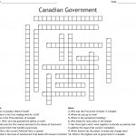 Canadian Government Crossword   Wordmint   Printable Canadian Crossword