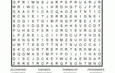 Careers Printable Word Search Puzzle – Printable Crossword Puzzles And Word Searches