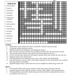 Cell Organelle Crossword Puzzle   Printable Blockbuster Crossword Puzzles