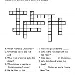 Christmas Crossword Puzzle: Uncover Christmas Words In This   Christmas Printable Puzzles Games