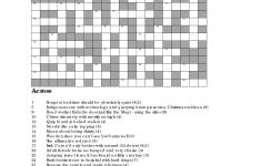 Printable Cryptic Crossword Puzzles Free