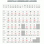 Christmas Math Worksheets (Harder)   Printable Math Puzzles For High School