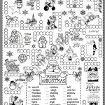 Christmas Puzzle   Esl Worksheetsilvanija   Printable Puzzle Pages