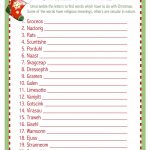 Christmas Word Scramble (Free Printable)   Flanders Family Homelife   Printable Christmas Puzzles And Quizzes