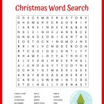 Christmas Word Search Free Printable For Kids Or Adults   Printable Christmas Crossword Puzzles Pdf