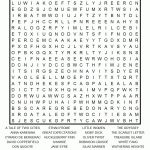 Classic Literature Printable Word Search Puzzle   Literature Crossword Puzzles Printable