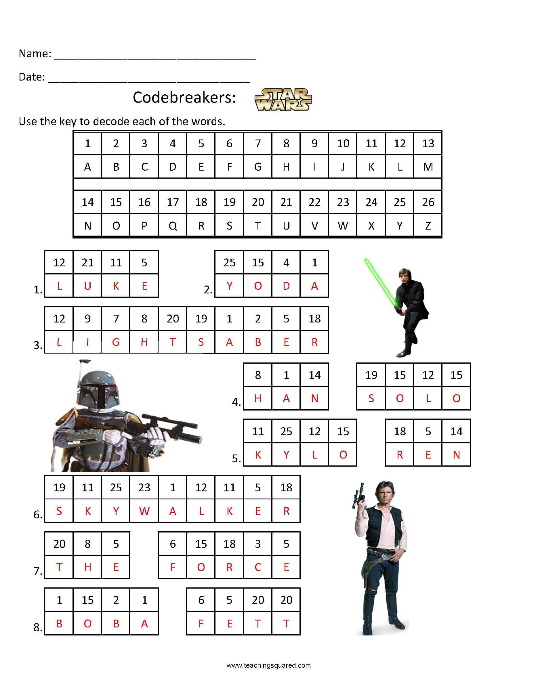 Star Wars Crossword Puzzle Printable Printable Word Searches