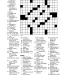 Collection Of Universal Crossword Puzzle Printable (23+ Images In   Printable Crossword Puzzles Universal
