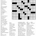 Coloring ~ 81Br7Uqwtll Large Print Crosswords Puzzle Book Volume   Printable Crossword Puzzle With Clues