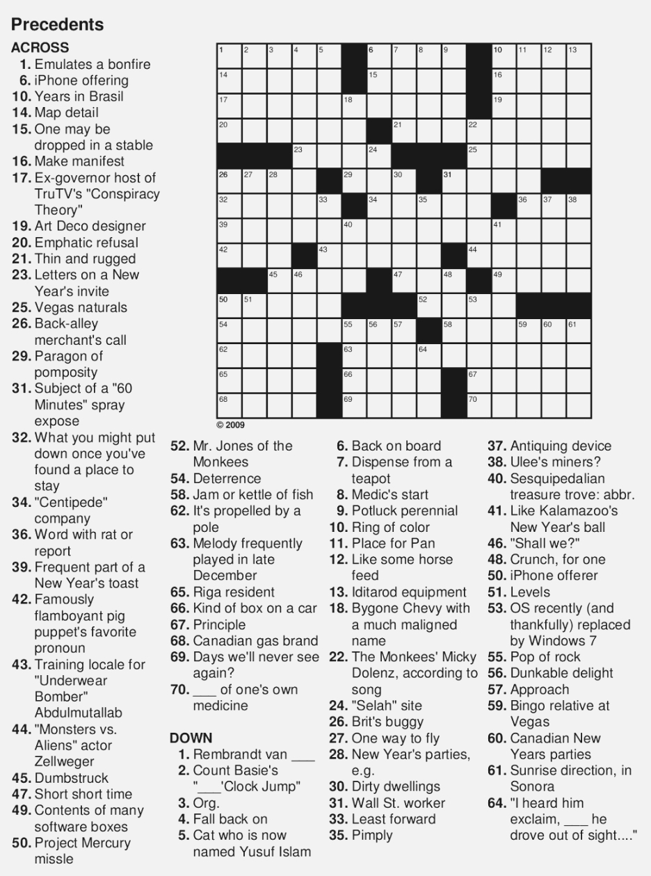 Coloring ~ Coloring Easy Printable Crossword Puzzles Large Print - Daily Printable Universal Crossword