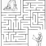 Construction Maze | Summer Camp Construction | Mazes For Kids   Printable Kid Puzzles Free