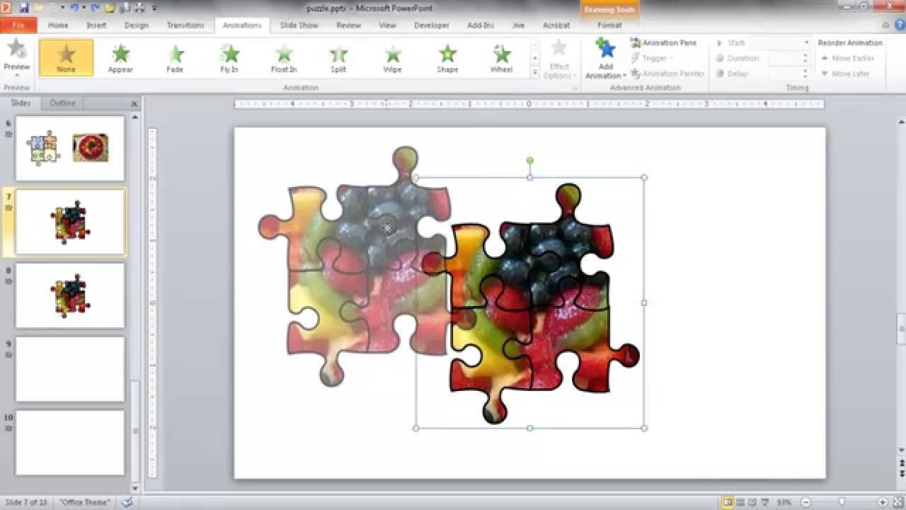 Create A Jigsaw Puzzle Image In Powerpoint - Youtube - Printable Jigsaw Puzzle Maker Software