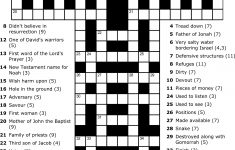 Printable Religious Crossword Puzzles