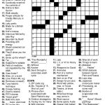Crossword Puzzle Easy Printable Puzzles For Seniors   Crossword Puzzle Easy Printable With Answer