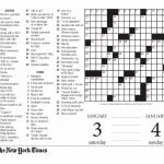 Crossword Puzzle Printable Ny Times Crosswords ~ Themarketonholly   Free Printable Ny Times Crossword Puzzles