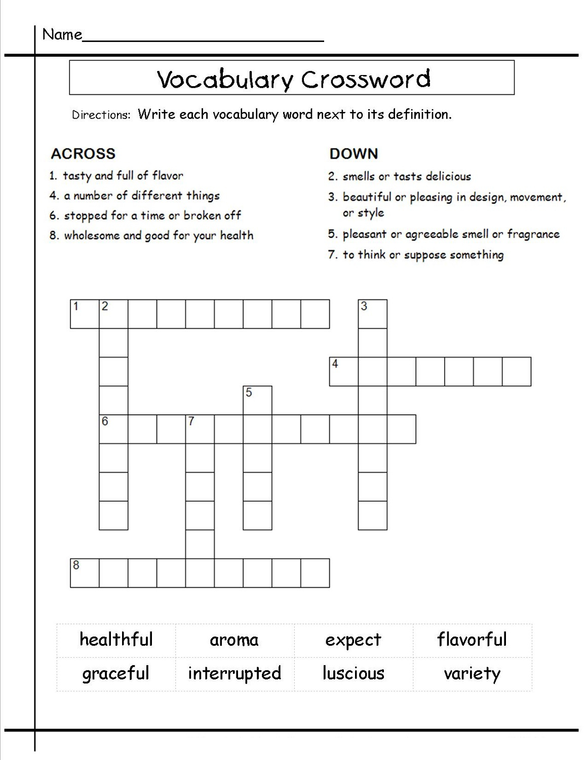 Crossword Puzzles For 5Th Graders | Activity Shelter - Printable Crossword Puzzles For 5Th Graders