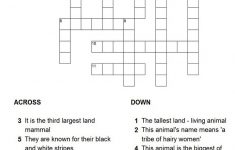 Printable Horse Crossword Puzzles