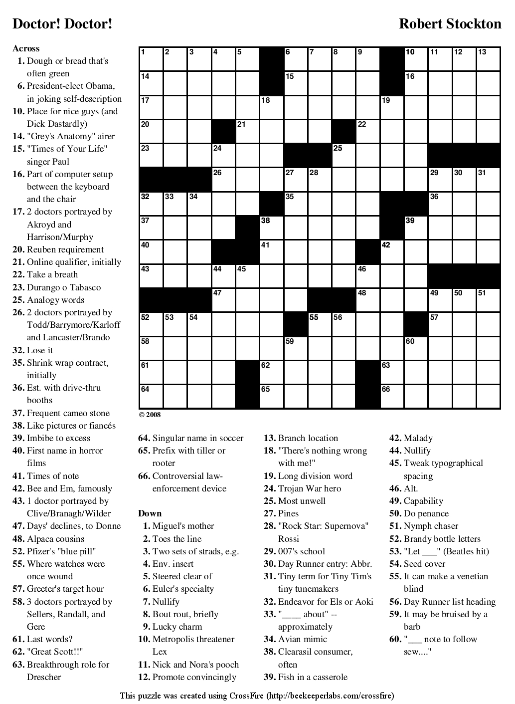 Printable Crossword Puzzles For Teens