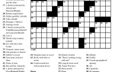 Printable Crossword Puzzles No Download