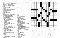 Zelda Crossword Puzzle Printable