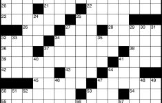 Printable Blank Crossword Puzzles