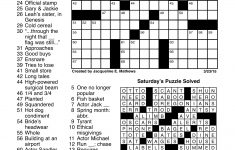 Printable Crossword Puzzle Daily