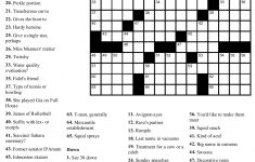 High School Crossword Puzzles Printable
