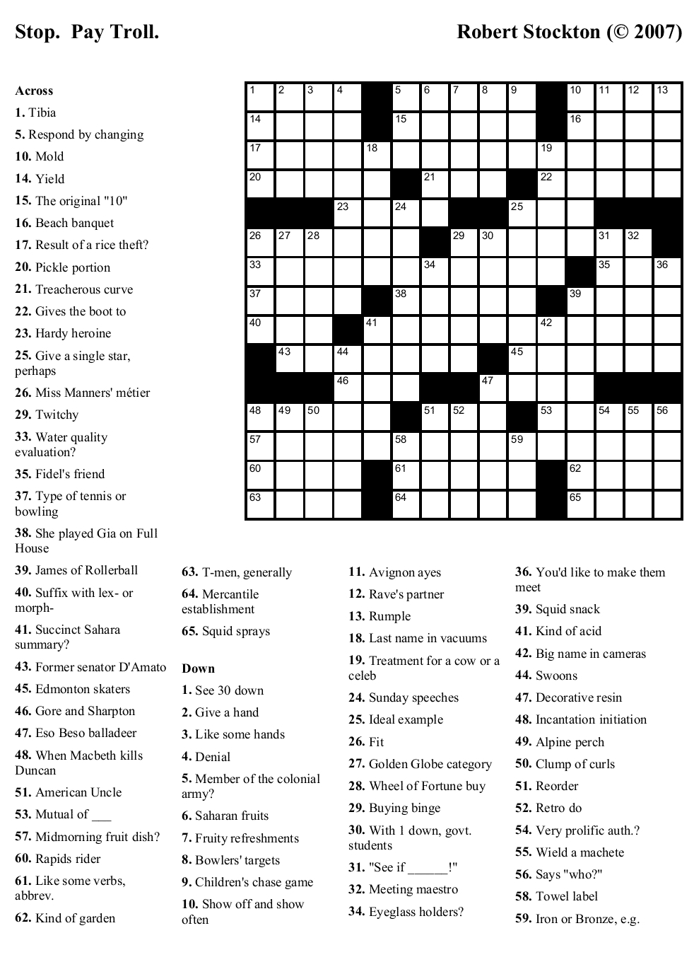 Printable Word Puzzles For High School Printable Crossword Puzzles