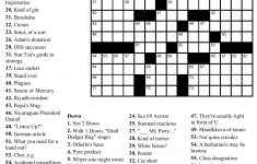 Printable Crossword Puzzle Difficult