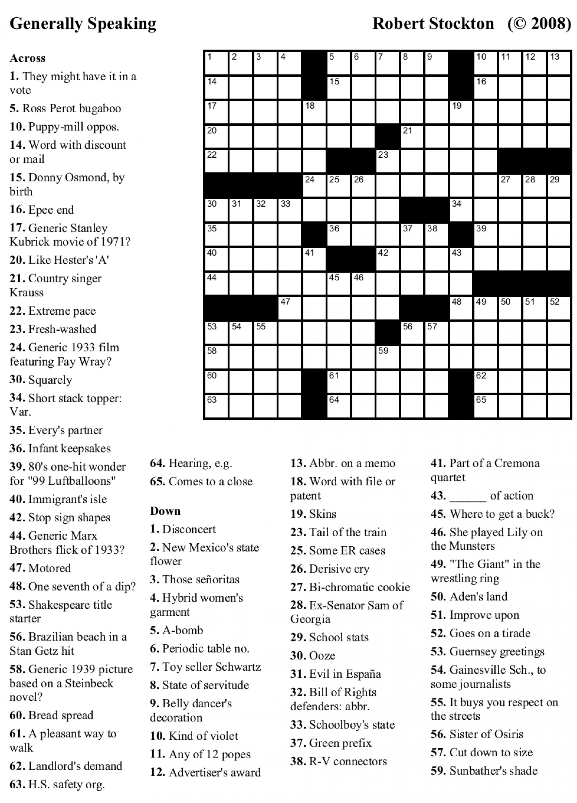 Crosswords Crossword Puzzles Printable Free Usa Today - Printable Crossword Usa Today