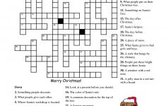 Printable Crossword Christmas