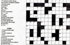 Printable Crossword Puzzles Middle School