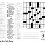 Crosswords Sunday Crossword Puzzle Printable ~ Themarketonholly   Printable Crossword New York Times