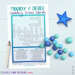 Custom Wedding Crossword Puzzle Game Printable #219 | Member Board   Free Printable Bridal Shower Crossword Puzzle