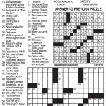 Daily Crossword Puzzle Printable – Jowo   Free Daily Printable   Daily Crossword Printable Version