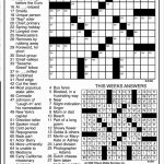 Daily Crossword Puzzle Printable – Rtrs.online   Jacqueline E Mathews Printable Crossword Puzzles
