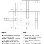 Daniel Crossword Puzzle   Free Printable Religious Crossword Puzzles
