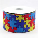 Detail Feedback Questions About 3"75Mm Autism Awareness Printed   Puzzle Print Ribbon