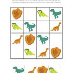 Dinosaur Sudoku Puzzles {Free Printables} | Education Ideas | Sudoku   Printable Dinosaur Puzzle