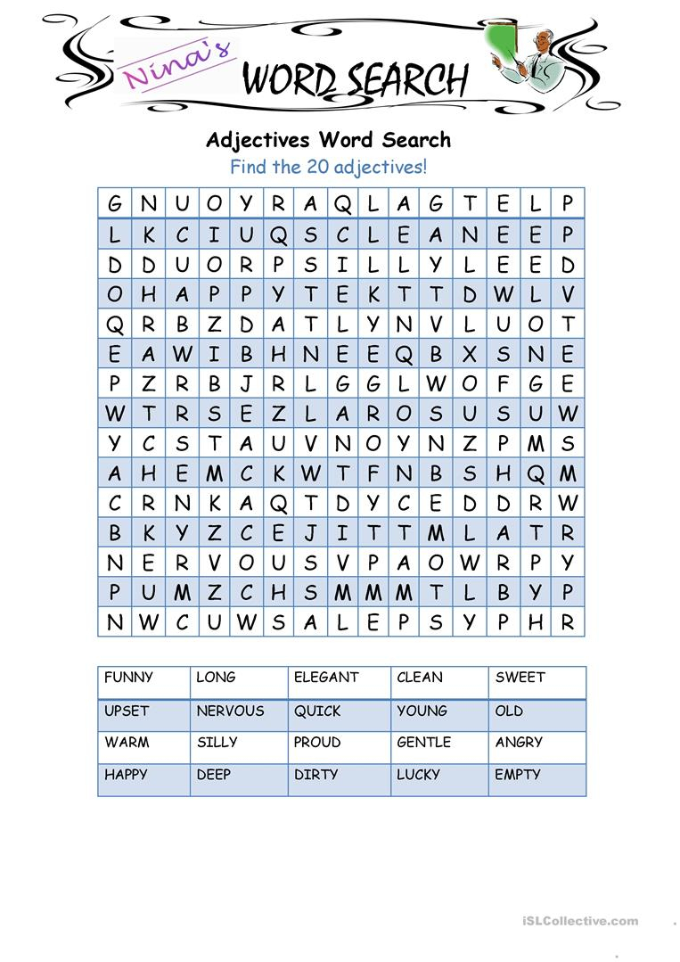 Dirty Word Search Printable - Inappropriate Crossword Puzzle Printable