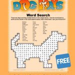 Dog Word Search | Education Activities | Learning Games, Dog Words   Free Printable Dog Puzzle