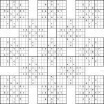 Double Harakiri Sudoku X   Printable Sudoku X Puzzles