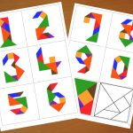 Downloadable Tangram Cards   Tangram Numbers   Tangram Puzzles   7 Piece Tangram Puzzle Printable