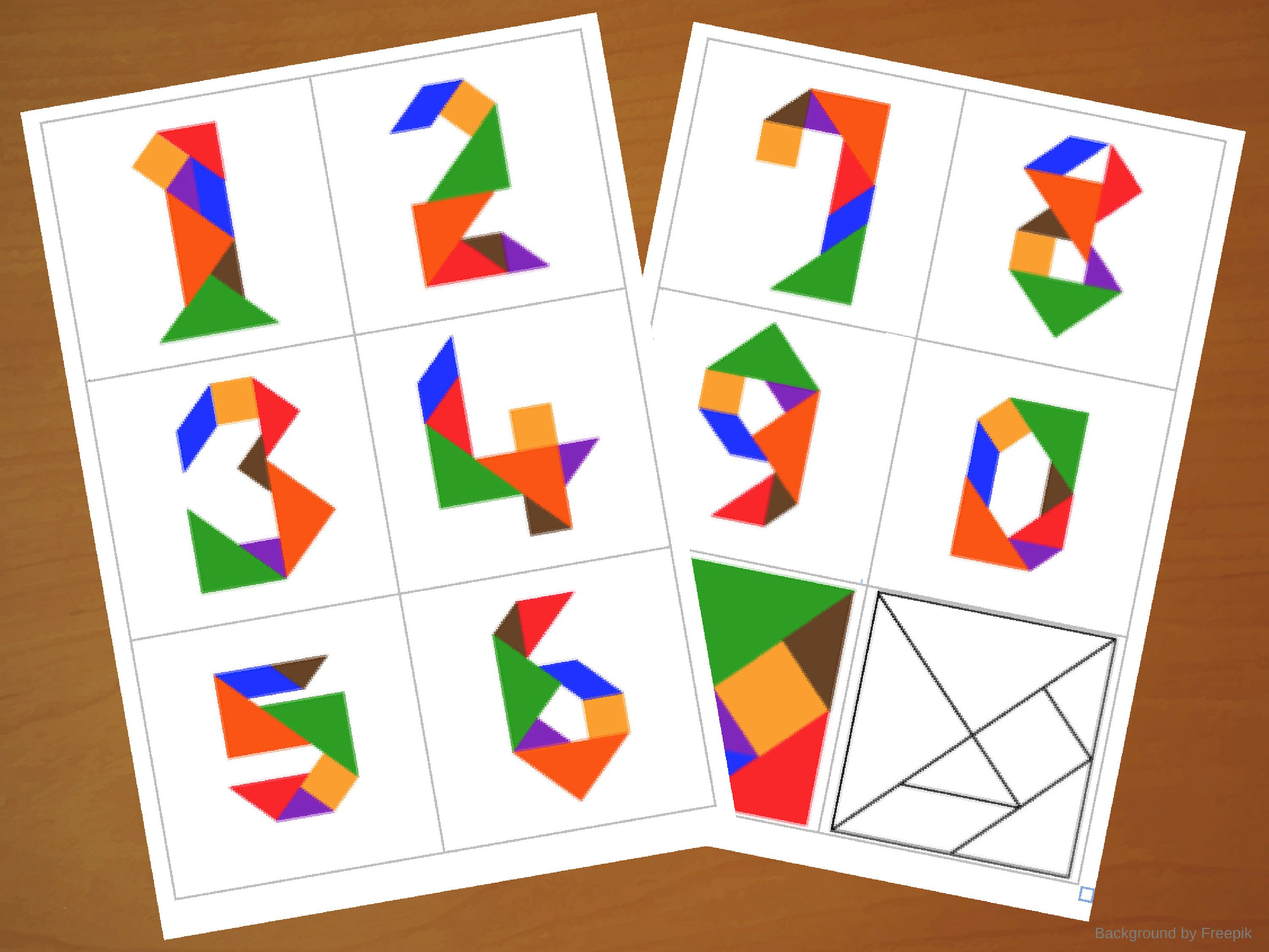 7 Piece Tangram Puzzle Printable Printable Crossword Puzzles