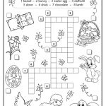 Easter Crossword | Teaching English | Easter Crossword, Easter   Easter Crossword Puzzle Printable Worksheets