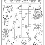Easter Crossword Worksheet   Free Esl Printable Worksheets Made   Printable Crossword Easter
