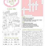 Easter Kid's Activity Sheet Free Printables Available @party   Printable Easter Puzzle