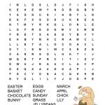 Easter Word Search Free Printable | Work Things | Easter Worksheets   Printable Easter Puzzles